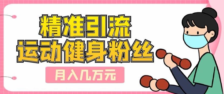 精准引流运动健身粉丝，轻松月入几万-小艾项目网