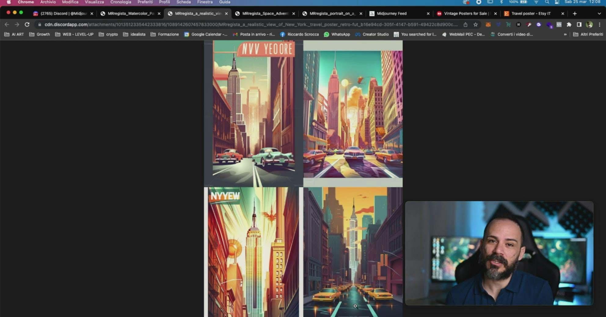 图片[10]-Midjourney AI人工智能创建和销售令人惊叹的海报教程-10节课-中英字幕-小艾项目网