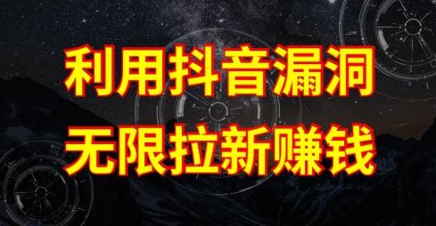 利用抖音链接漏洞，无限拉新赚钱【漏洞原理+操作流程】【揭秘】-小艾项目网