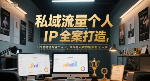 私域流量个人IP全案打造，打造特色专业个人IP，未来最值钱的是你的个人IP-小艾项目网