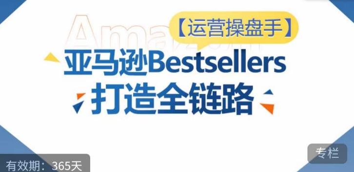 运营操盘手！亚马逊Bestsellers打造全链路，选品、Listing、广告投放全链路进阶优化-小艾项目网