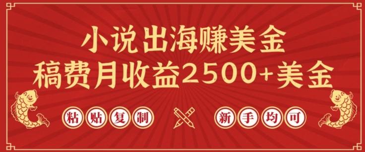 小说出海赚美金，稿费月收益2500+美金，仅需chatgpt粘贴复制，新手也能玩转【揭秘】-小艾项目网