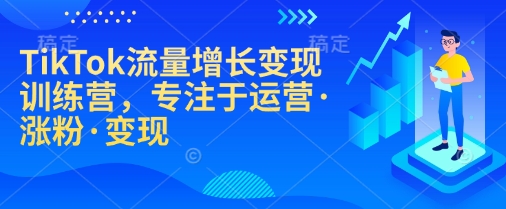 TikTok流量增长变现训练营，专注于运营·涨粉·变现-小艾项目网