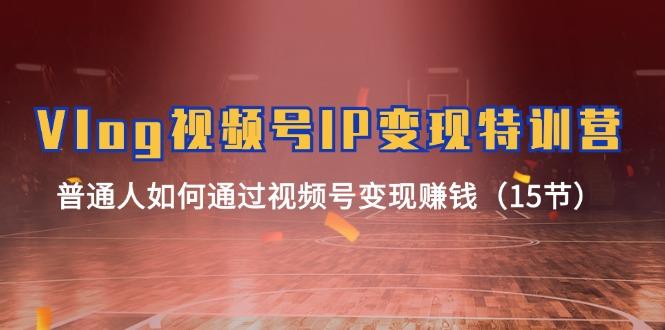 Vlog 视频号IP变现特训营，普通人如何通过视频号变现赚钱(15节-小艾项目网