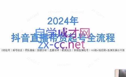 六六老师·2024年抖音直播带货起号全攻略-小艾项目网