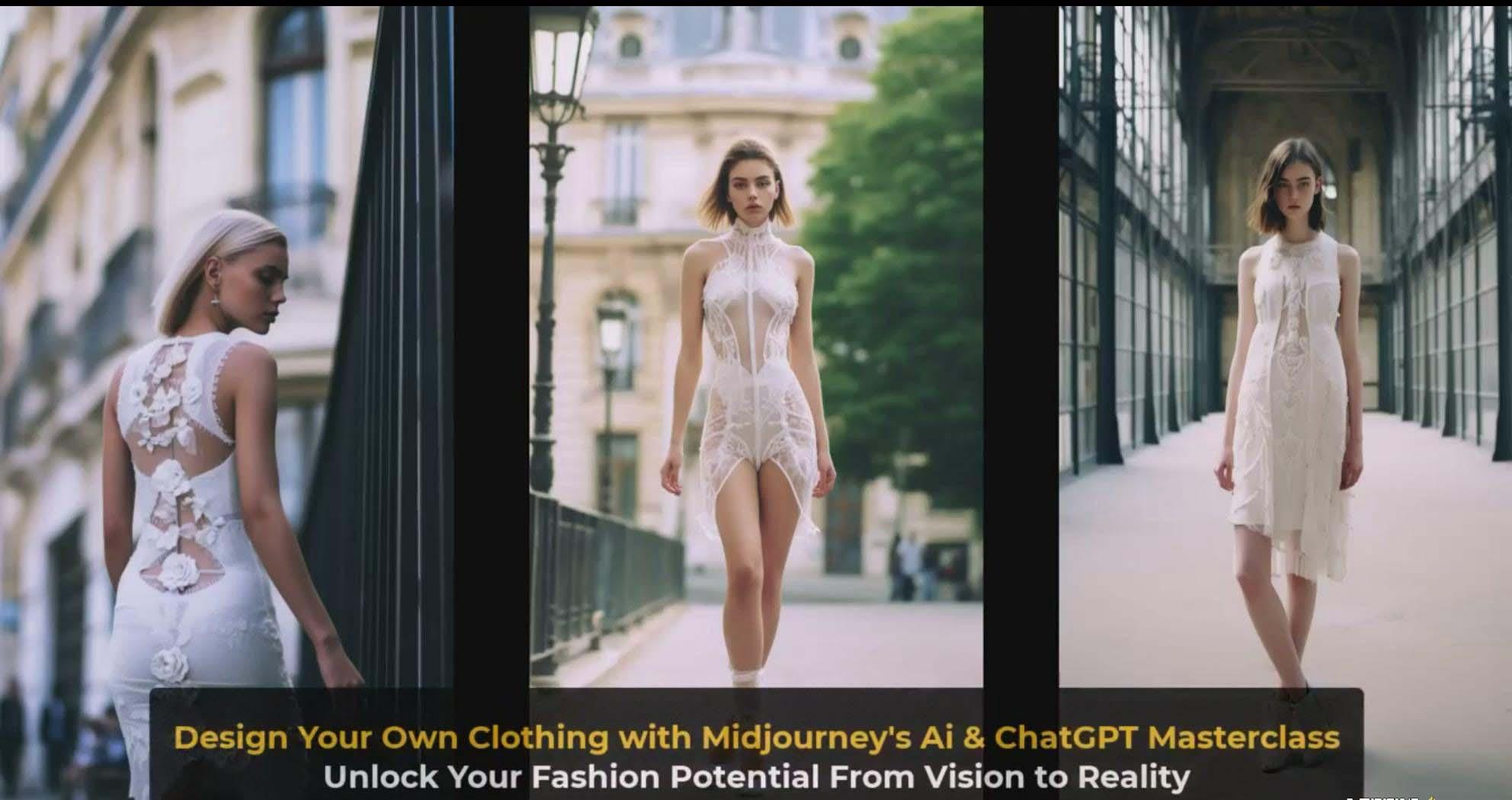 图片[4]-利用 Midjourneys Ai 人工智能设计自己的服装AI大师班-10节课-中英字幕-小艾项目网