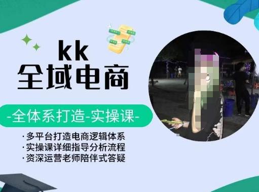KK全域电商，全体系打造实操课，多平台打造电商逻辑体系-小艾项目网