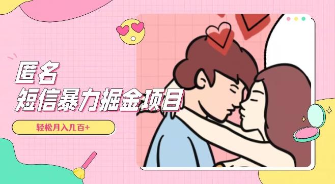 全网首发，揭秘超冷门匿名短信项目，通过信息差日入几百+【揭秘】-小艾项目网