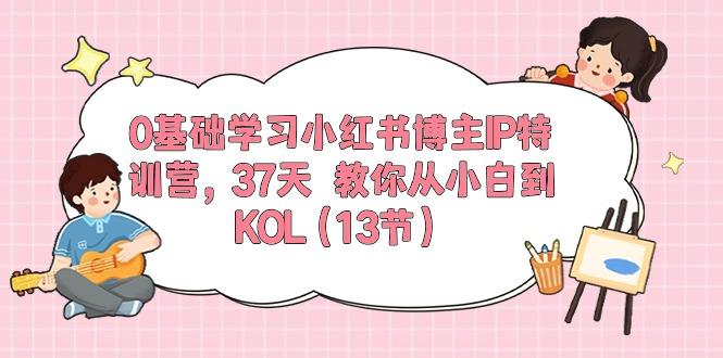 0基础学习小红书博主IP特训营，37天 教你从小白到KOL(13节-小艾项目网