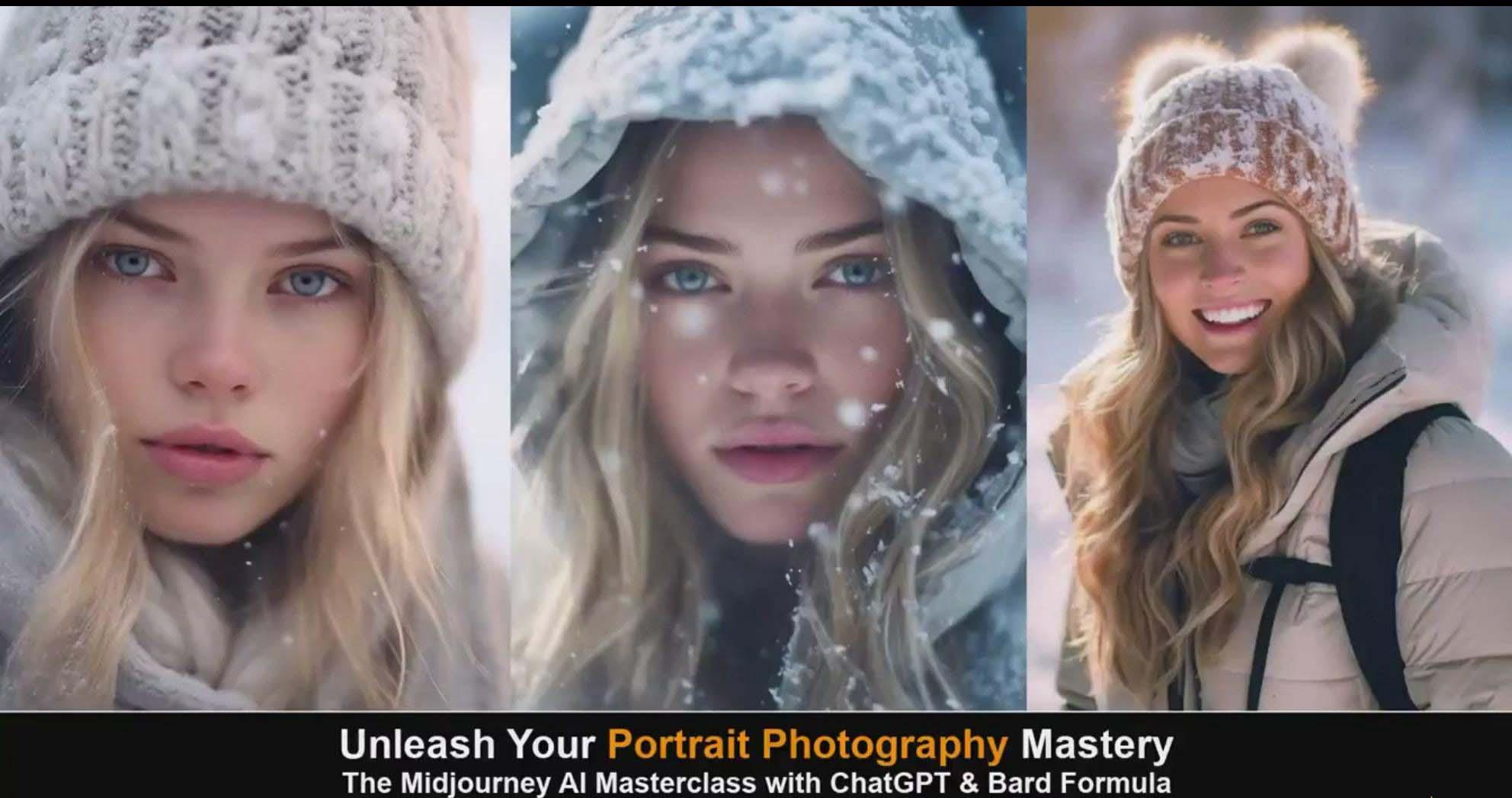 图片[5]-(9312期)Midjourney v5 ChatGPT 和 Bard AI人工智能人像摄影大师班-15节-中英字幕-小艾项目网