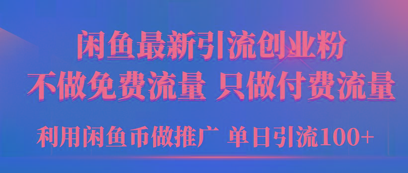 (9584期)2024年闲鱼币推广引流创业粉，不做免费流量，只做付费流量，单日引流100+-小艾项目网